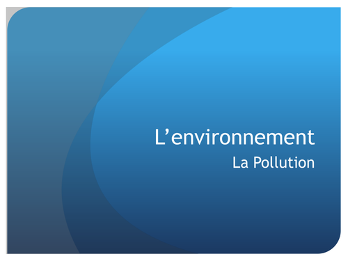 Environment - La Pollution