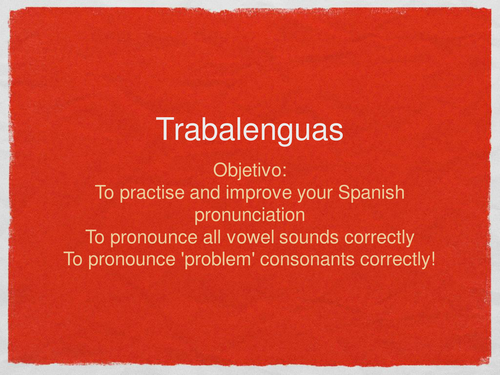Spanish pronunciation guide
