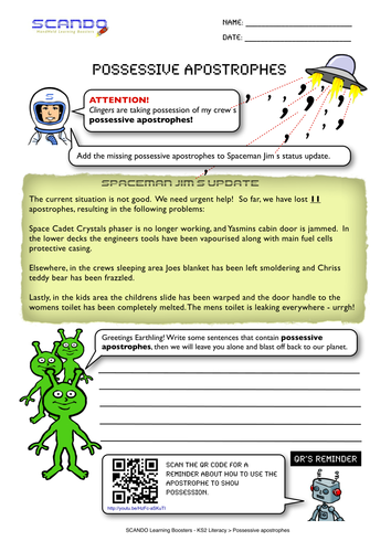 apostrophes-for-possession-worksheet-with-qr-video-by-kmeek-teaching
