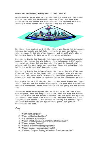 Tagesroutine der Zukunft