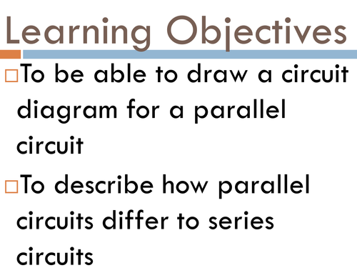 Voltage in series and parallel circuits