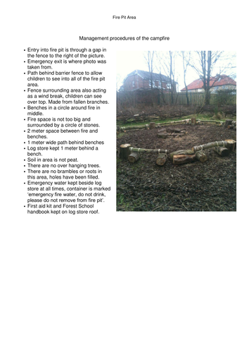 Forest School Fire Pit Construction Teaching Resources