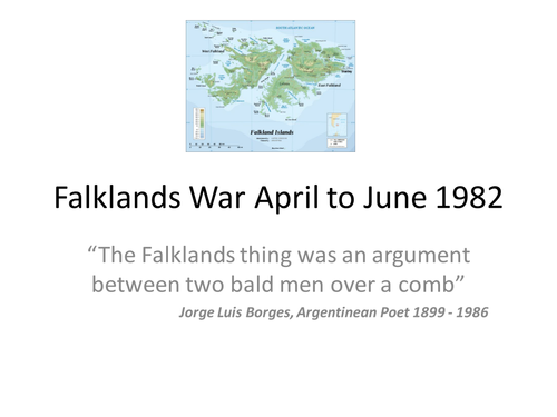 Falklands War - Maths and History logistics task
