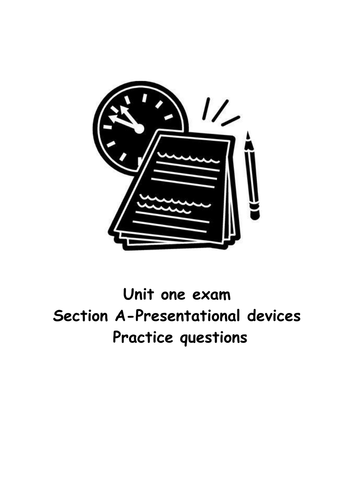 Presentational devices practice for unit one exam