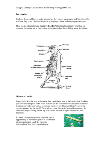 Gangsta Granny Guided Reading Plans Teaching Resources