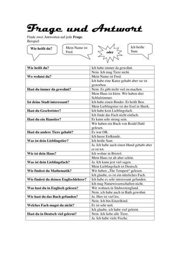 Eine Frage zwei Antworten