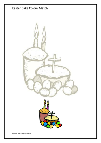 Easter Cake colour match