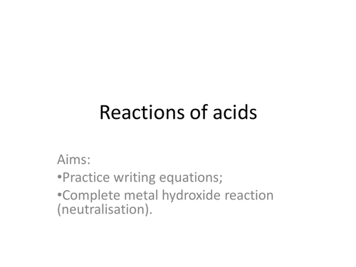 making a soluble salt