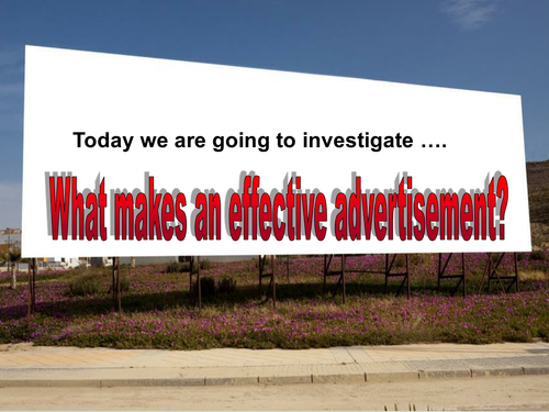 Adverts - What makes a good advert?