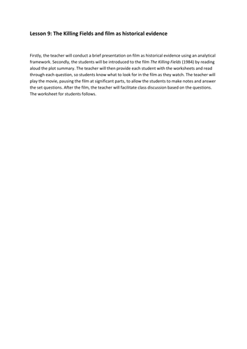 Khmer Rouge in Cambodia: Unit Outline