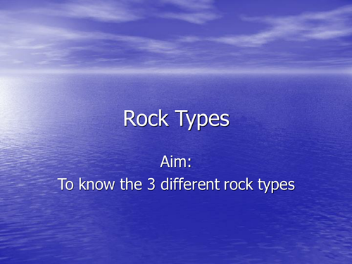 rock types and rock cycle