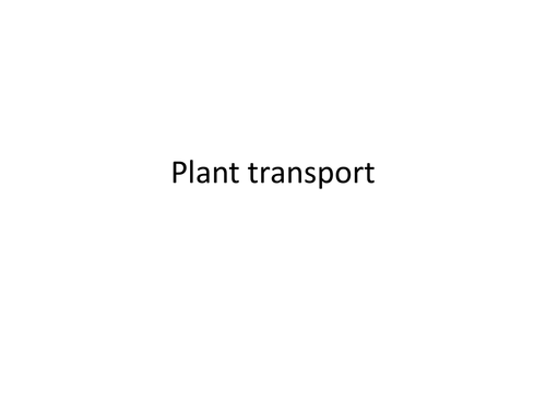 plant transport