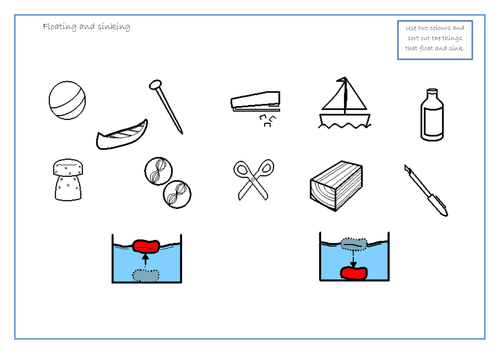 Floating and Sinking sorting
