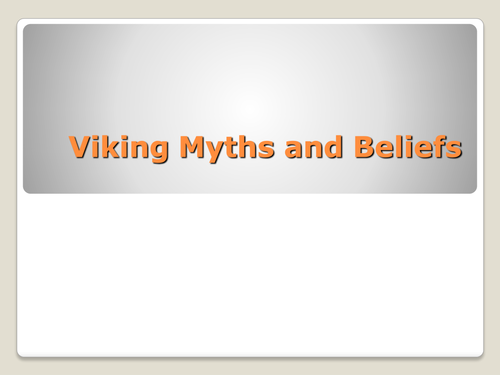 Powerpoint presentations on the Vikings