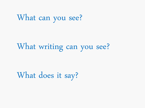 Powerpoint:environmental print