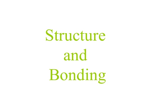 Structure and Bonding at AS