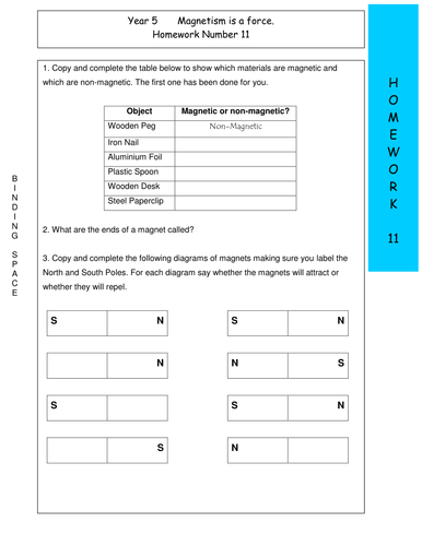 Magnets homework shop