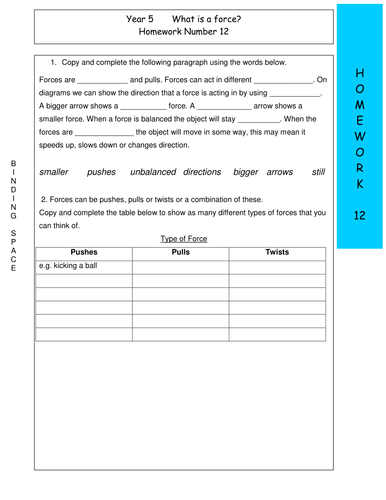 Year 7 physics test pdf image