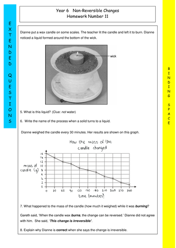 Reversible changes examples with pictures image