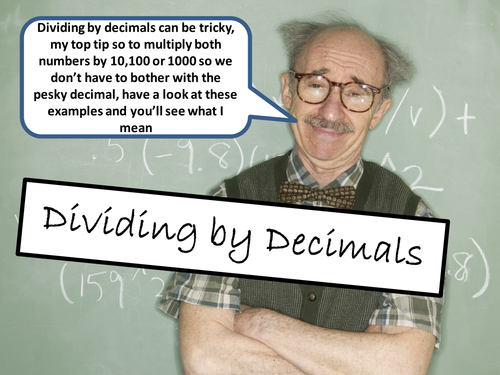 KS3 Maths Dividing by Decimals Powerpoint