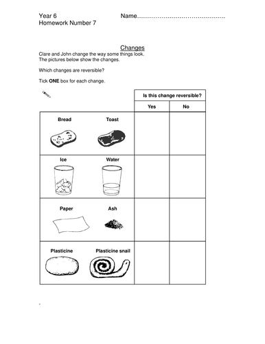 reversible irreversible change full scheme ks2 ks3 by