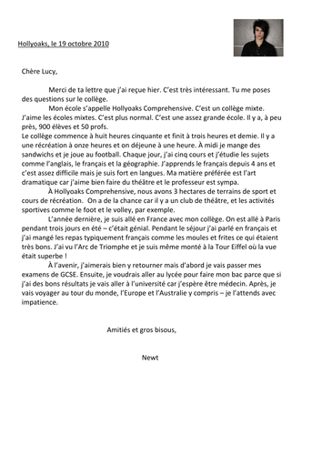 Newt - letter about school