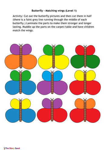 PSRN: Butterfly Wings - Colour Matching (Level 1)