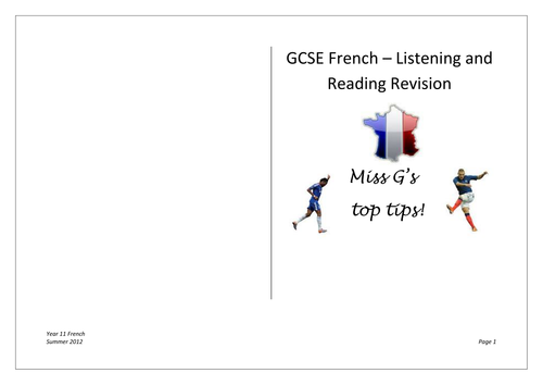 GCSE MFL Reading and Listening Revision Guide