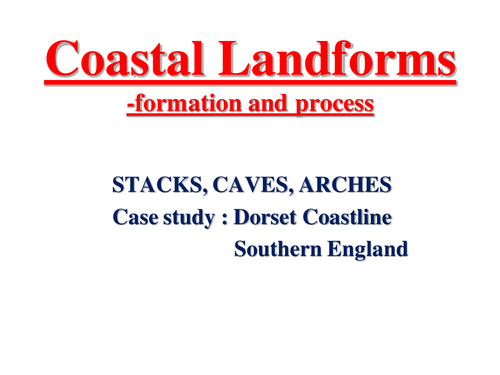 Coastal Landforms- formation and process