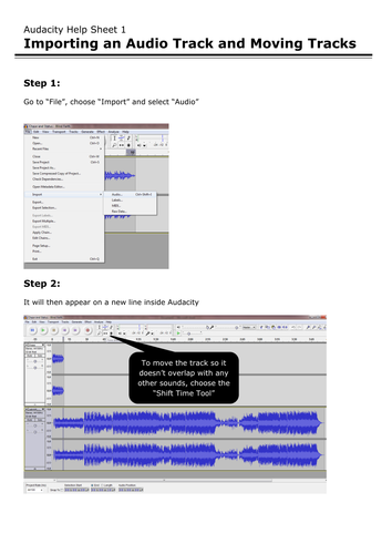 Audacity Skills Guides
