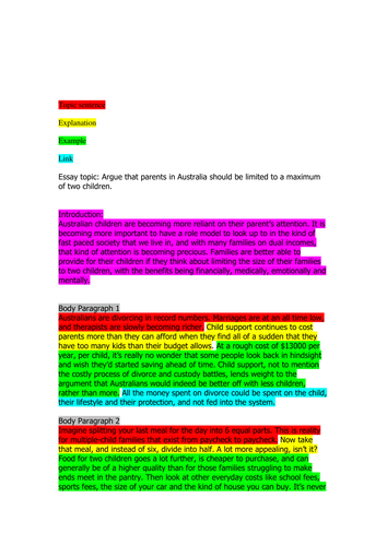 Samples of a persuasive essay picture