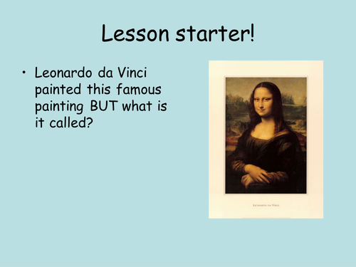 Leonardo Da Vinci Starter