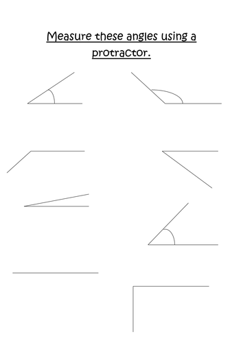 measuring angles | Teaching Resources