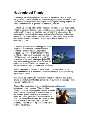 Naufragio del Titanic