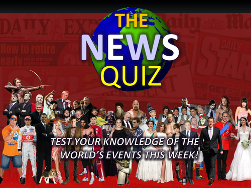 The News Quiz 16th - 20th April 2012