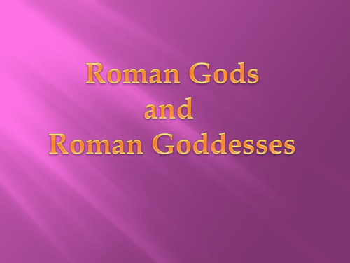 Roman Gods and Goddesses