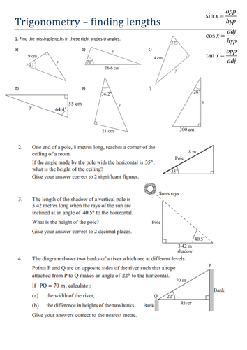 38 Best Trigonometry Worksheets Images Trigonometry