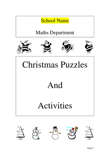 Maths Christmas Activities Booklet