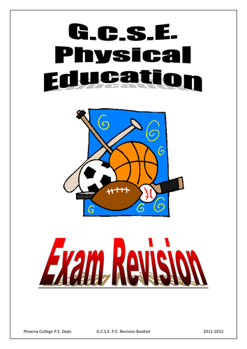 GCSE PE Exam Revision booklet - Part 1