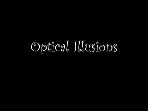optical illusion powerpoint