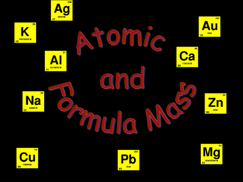 atomic and formula mass powerpoint