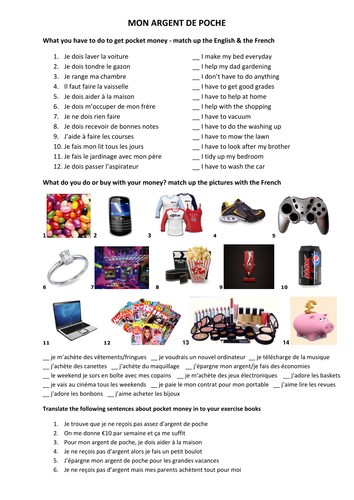pocket money - mon argent de poche