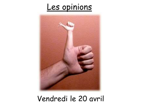 Opinions introduction