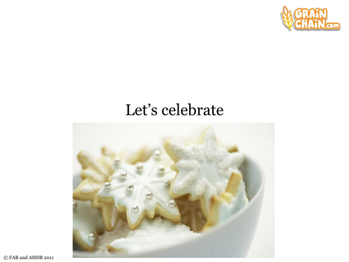 Baking for celebration events: Let's celebrate
