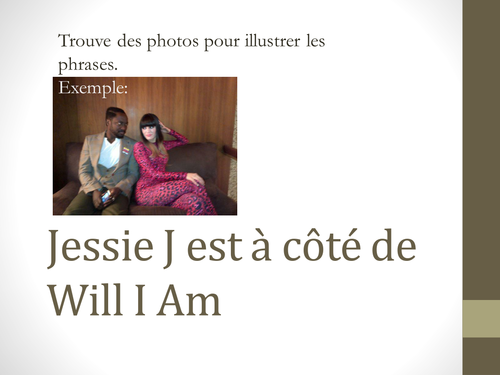 Illustrate the prepositions