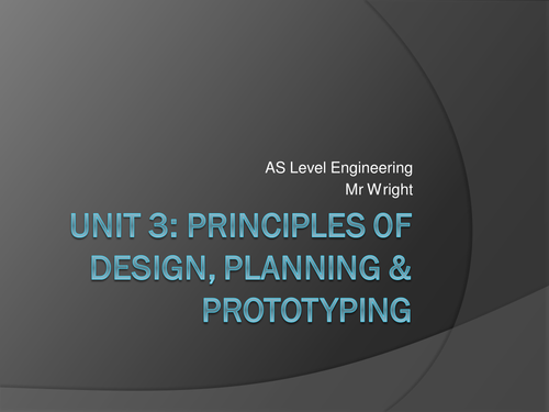 Unit3: Principles of Engineering