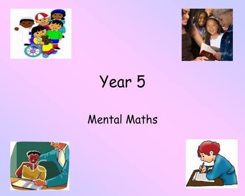 Tables bingo - Y5 - Mental maths