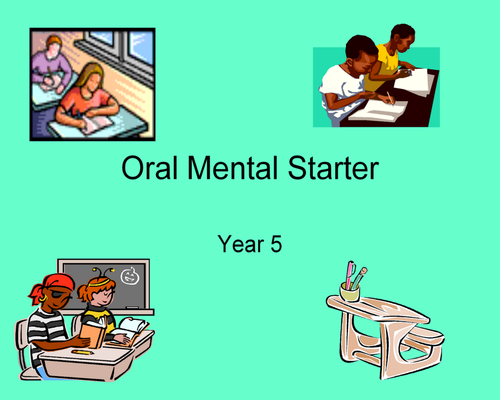 Word problems - Y5 - Mental maths starter