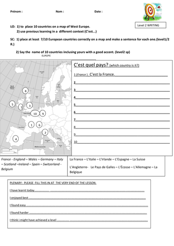 Countries in Europe | Teaching Resources