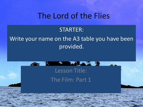 Lord of the Flies: Stage Two - Film